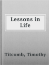 Imagen de portada para Lessons in Life